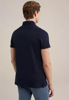 Рубашка-поло WE Fashion, синяя