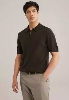 Рубашка поло WE Fashion, темно-коричневый