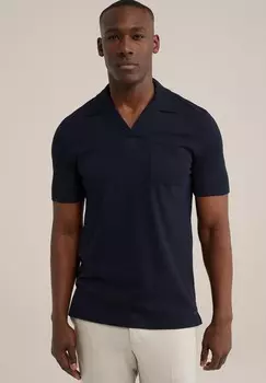 Рубашка поло WE Fashion, темно-синий