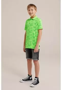 Рубашка-поло WE Fashion, зеленая