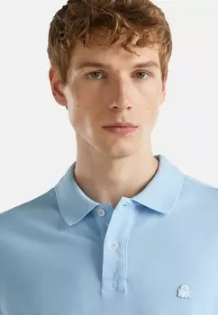 Рубашка поло WITH LOGO PATCH REGULAR FIT United Colors of Benetton, синий