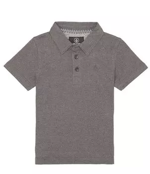 Рубашка-поло Wowzer с короткими рукавами Volcom Little Boys 2T-7, черный