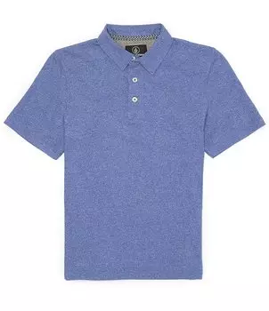 Рубашка-поло Wowzer с короткими рукавами Volcom Big Boys 8-20, синий