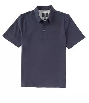 Рубашка-поло Wowzer с короткими рукавами Volcom Big Boys 8-20, синий