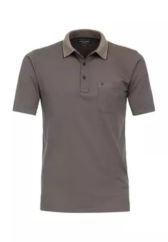 Рубашка-поло, вышивка логотипа, нагрудный карман, мужская CASAMODA, бежевый