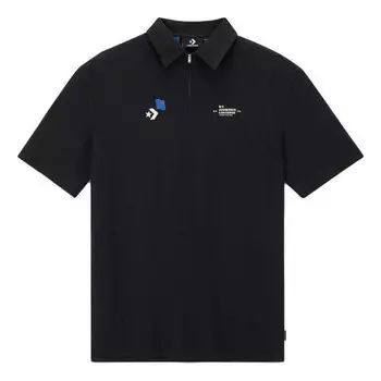 Рубашка поло x ader error shapes polo shirt 'black' Converse, черный