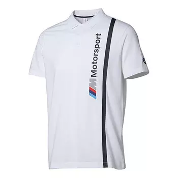 Рубашка поло x bmw motorsports polo shirt 'white' Puma, белый