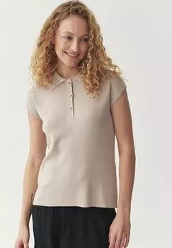 Рубашка поло ZENIA TATUUM, бежевый