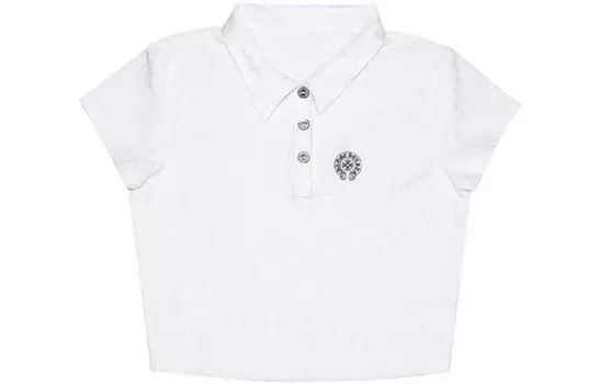 Рубашка поло женская белая Chrome Hearts