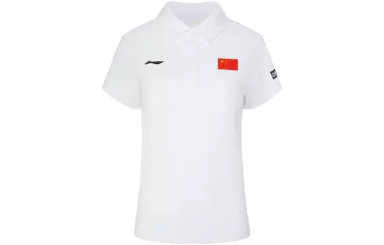 Рубашка поло женская белая Lining