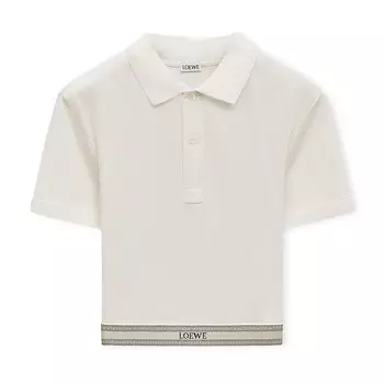 Рубашка поло женская белая Loewe