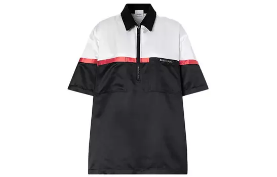 Рубашка поло женская Burberry, черный/белый