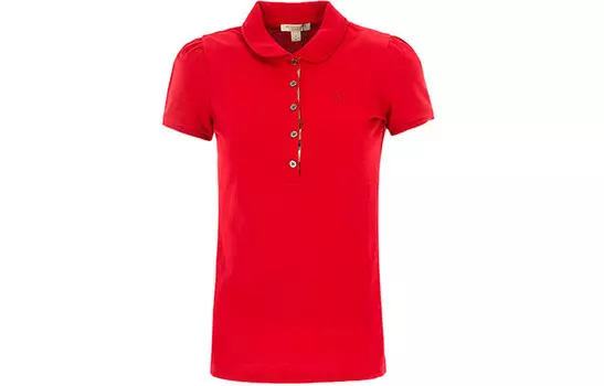 Рубашка-поло женская Burberry на пуговицах, красный