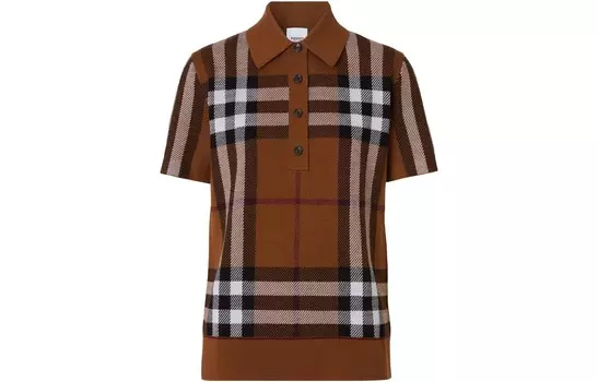 Рубашка-поло женская Burberry, пшенично-коричневый
