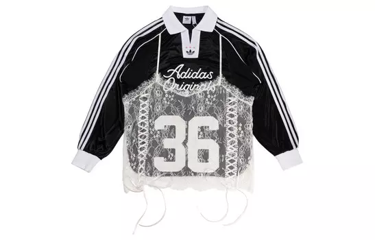 Рубашка поло женская черная Adidas Originals