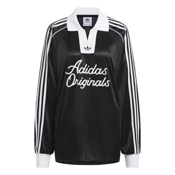 Рубашка поло женская черная Adidas Originals