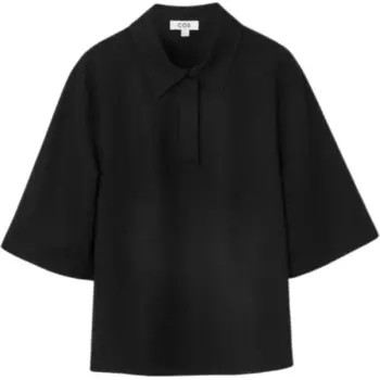 Рубашка поло женская черная Cos
