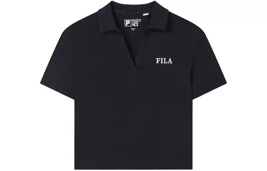 Рубашка поло женская, цвет черный как смоль Fila