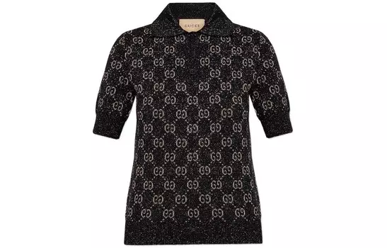 Рубашка-поло женская Gucci, черный