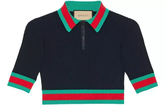Рубашка поло женская Gucci, темно-синий
