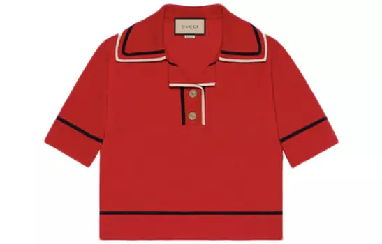 Рубашка поло женская красная Gucci