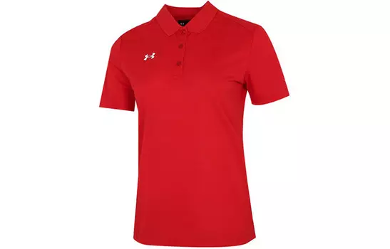 Рубашка поло женская красная Under Armour