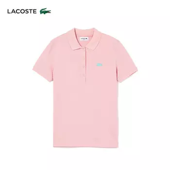 Рубашка-поло женская Lacoste с короткими рукавами, розовый