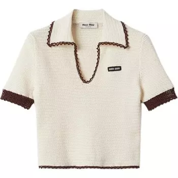 Рубашка поло женская Miu Miu, бежевый