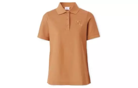 Рубашка поло женская оранжевая Burberry, оранжевый