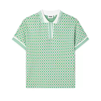 Рубашка-поло женская с принтом по всей поверхности FILA, All Over Print