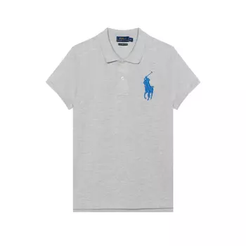 Рубашка-поло женская серая Polo Ralph Lauren, серый