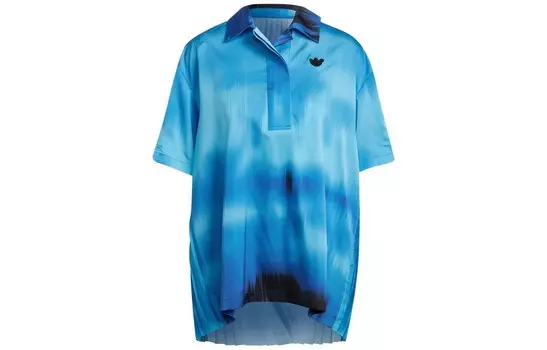 Рубашка поло женская синяя Adidas Originals