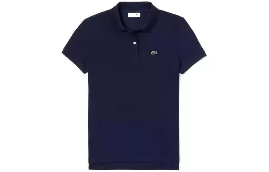 Рубашка поло женская синяя Lacoste