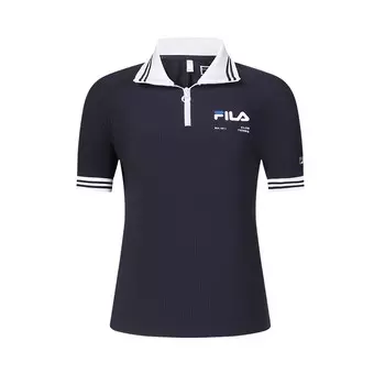 Рубашка поло женская темно-синяя Fila