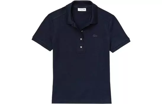 Рубашка поло женская темно-синяя Lacoste