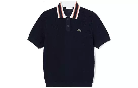 Рубашка поло женская темно-синяя Lacoste