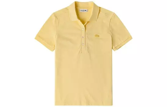 Рубашка поло женская желтая Lacoste