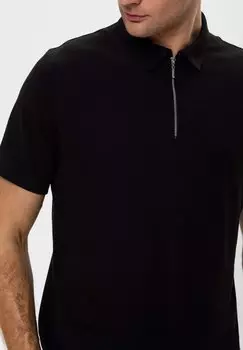 Рубашка-поло Zippered Antioch, черная