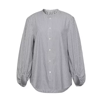 Рубашка полосатая Deep Breath с рукавами-фонариками, красный / белый