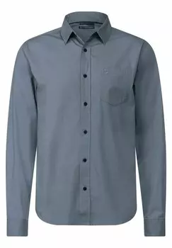 Рубашка POPELINE Street One MEN, цвет Mottled Dark Blue