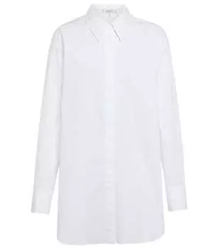 Рубашка poplin power из смесового хлопка Dorothee Schumacher, белый