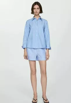 Рубашка POPR-H Mango, светло-голубой