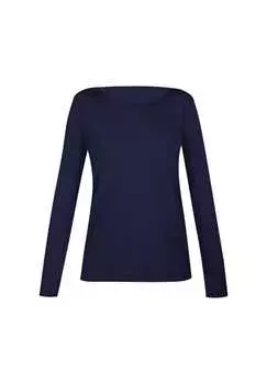 Рубашка повседневная комфортная полоса Sassa, синий