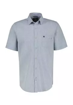 Рубашка повседневная, короткий рукав, воротник Кент, мужская LERROS, цвет Mid Storm Blue