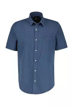 Рубашка повседневная, короткий рукав, воротник Кент, мужская LERROS, цвет Classic Navy