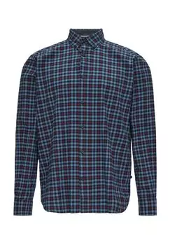 Рубашка повседневная, стандартного кроя, с длинным рукавом, воротник на пуговицах, мужская S.Oliver, цвет 54n1 Blue