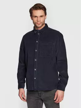 Рубашка повседневного кроя Solid, синий