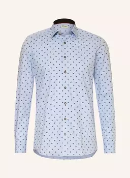 Рубашка пятого уровня по фигуре Olymp, голубой