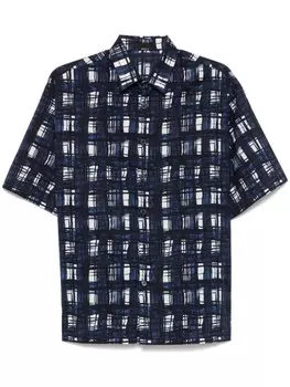 Рубашка Prada из хлопка с короткими рукавами
