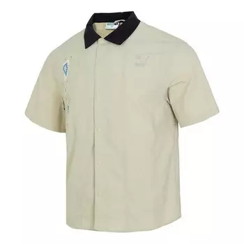 Рубашка prairie resort shirt 'tan' Puma, бежевый